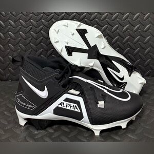 Nike‎ Football Cleats Black Alpha Menace Pro 3 Mid Mens Size 10.5